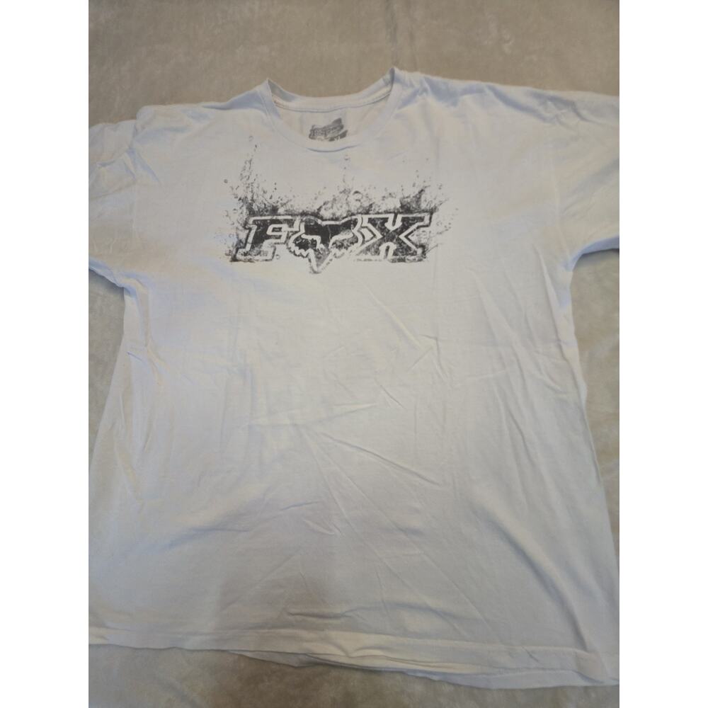 Fox Racing Men's Size Xl White Short Sleeve Graphic T-Shirt